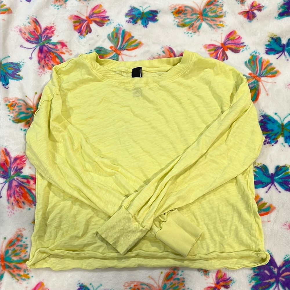 Yellow Long Sleeve Top